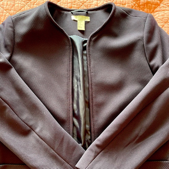 Navy H&M jacket, size 12 - Picture 3 of 4